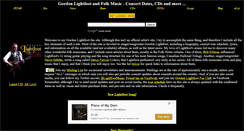 Desktop Screenshot of gordonlightfoot.com