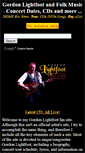 Mobile Screenshot of gordonlightfoot.com